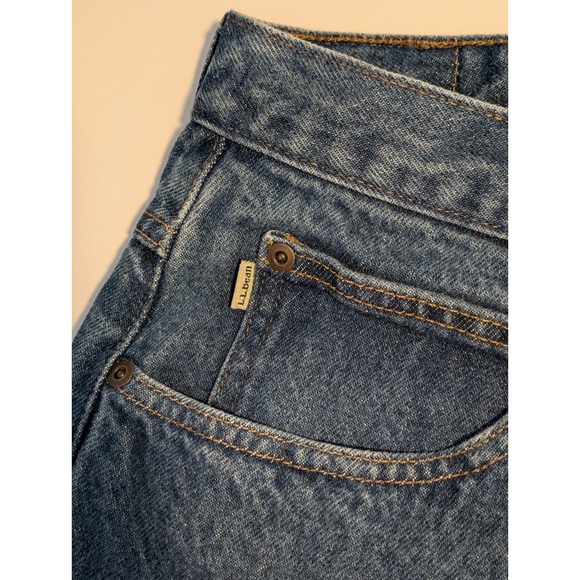 LL Bean Jeans Mens 33x29 (tag 36x30) Natural Fit Straight Leg Cotton VERY NICE! - Picture 4 of 8